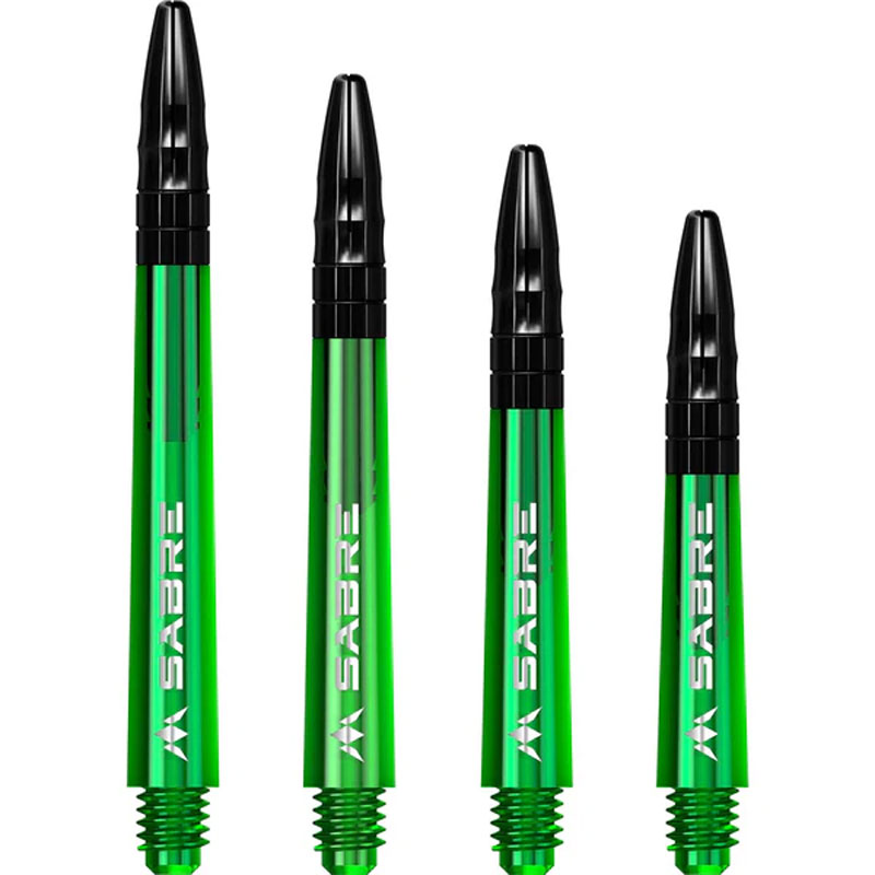 Mission Sabre Dartshafts Green/Black Inbetween Plus 44mm - 2