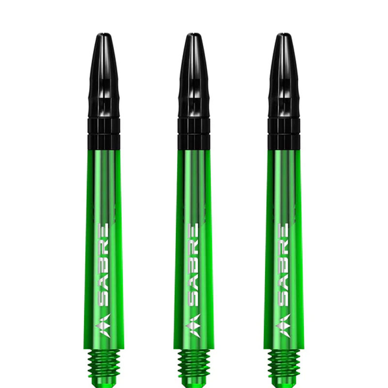 Mission Sabre Dartshafts Green/Black Inbetween Plus 44mm
