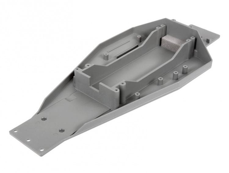 Traxxas 3728A Lower Chassis Grey (Long Battery) Bandit/Rustler