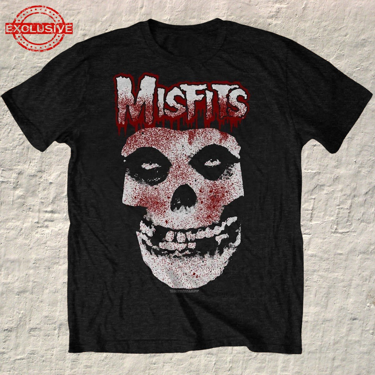 MISFITS - T-SHIRT, BLOOD DRIP SKULL