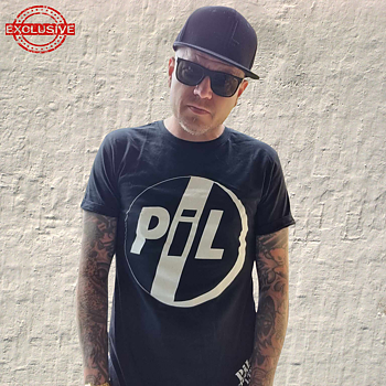PUBLIC IMAGE LTD - T-SHIRT, WHITE LOGO
