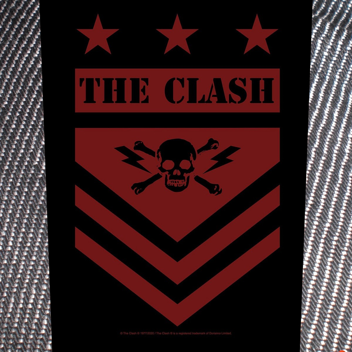 CLASH, THE - BACK PATCH, MILITARY SHIELD
