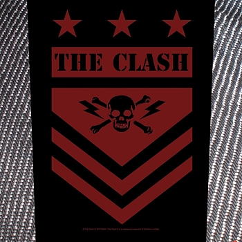 CLASH, THE - BACK PATCH, MILITARY SHIELD