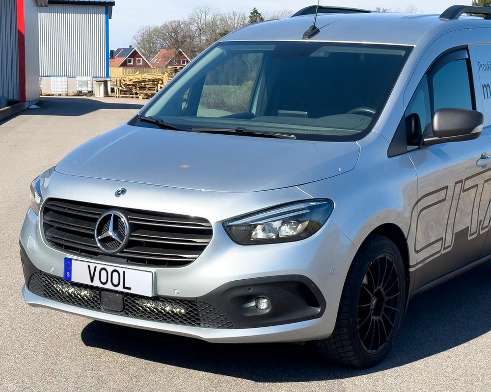 Modellanpassat LED-rampspaket med 2x10" LED-ramper - Mercedes Benz Citan 2022- med radar