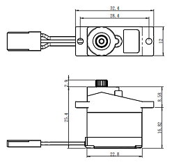 Savöx SH-0257MG Plus Servo 2,2Kg 0,09s Alu Metal Gear Micro