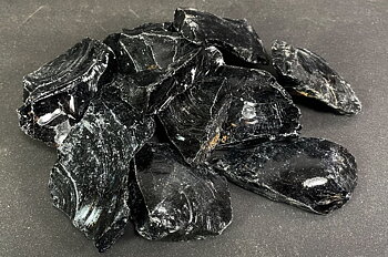 1 kg svart obsidian 