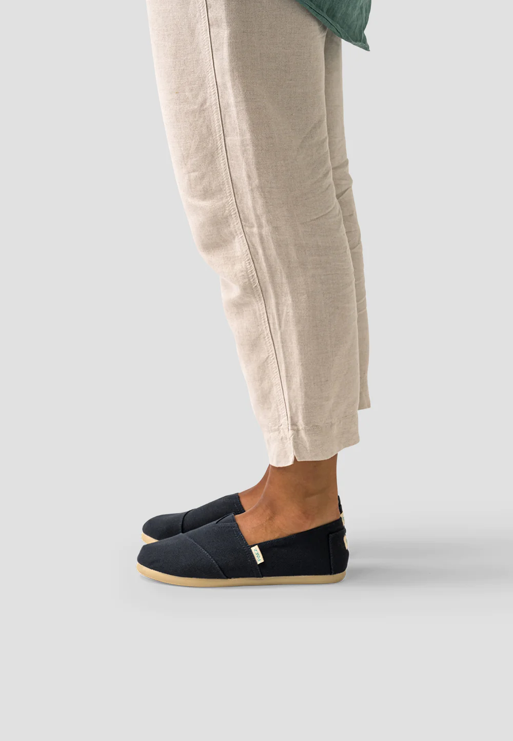 PAEZ Classic Combi Charcoal Espadrillos - 4