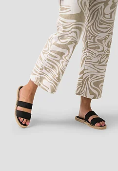 PAEZ Sandal Straps Vegan Suede Black