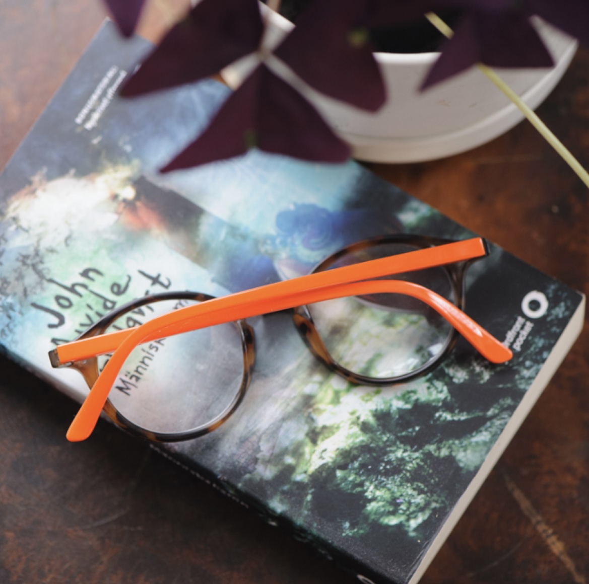 Reading glasses brown melange/orange - 5