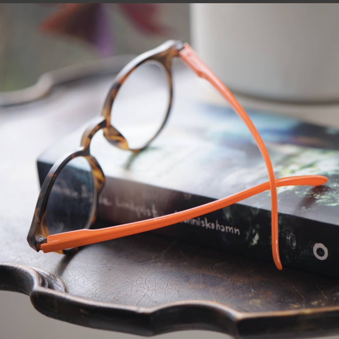 Reading glasses brown melange/orange - 6