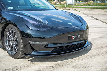 FRONT SPLITTER TESLA MODEL 3 / SVART