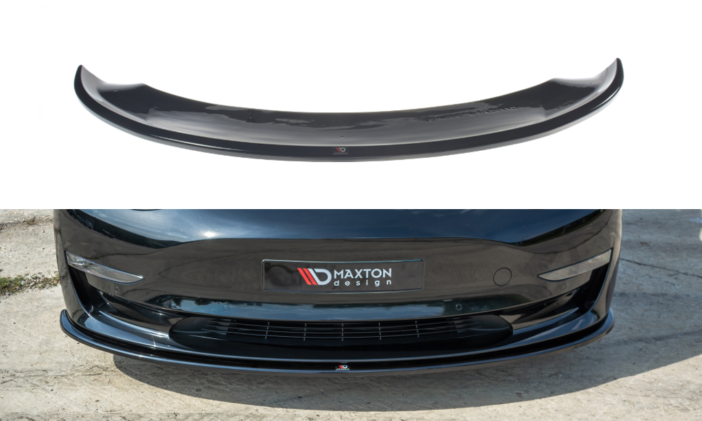 FRONT SPLITTER TESLA MODEL 3 / SVART