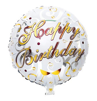 FOLIEBALLONG HAPPY BIRTHDAY GOLD