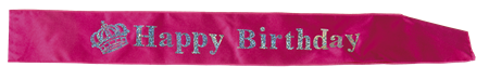 SASH HAPPY BIRTHDAY PINK