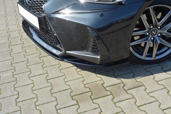 Front Splitter V.1 Lexus Is Mk3 Facelift F-Sport / Blanksvart - 3