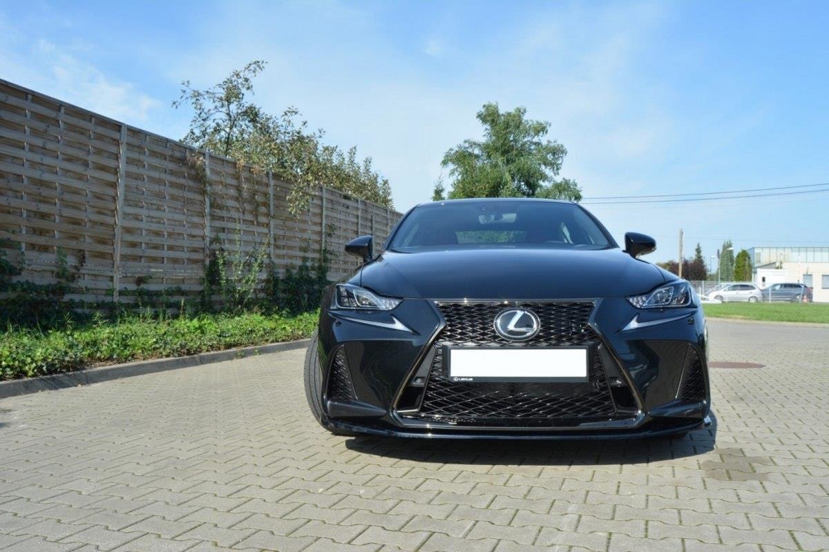 Front Splitter V.1 Lexus Is Mk3 Facelift F-Sport / Blanksvart - 2