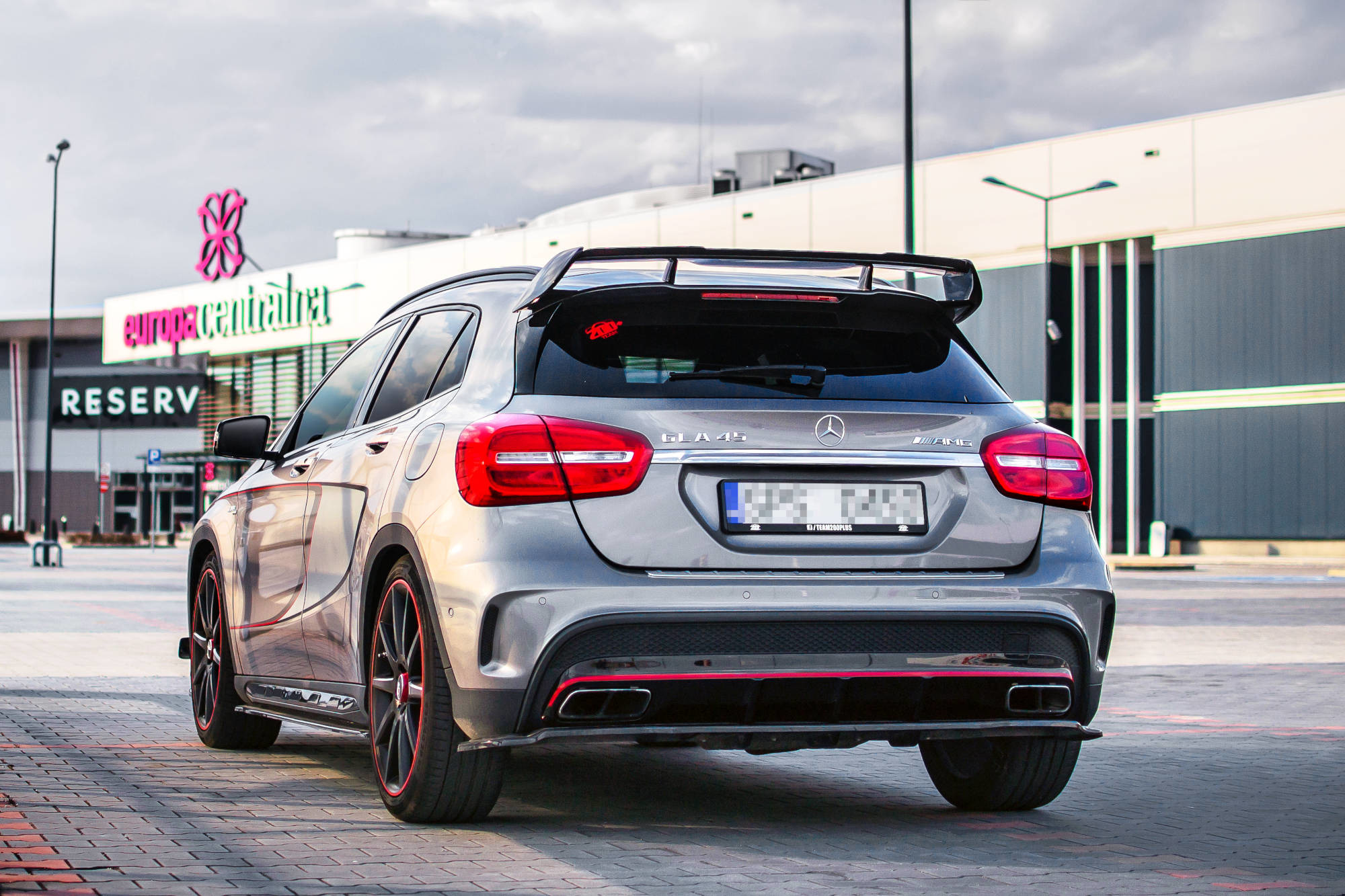 Spoiler Extension Mercedes-Benz Gla 45 Amg Suv (X156) Preface / Kolfiberlook - 2