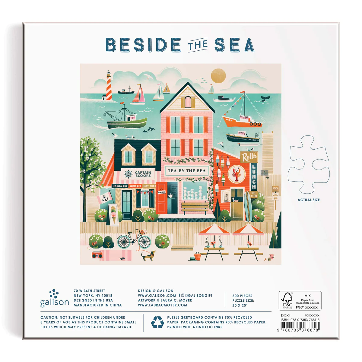 Beside the Sea : Pussel 500 bitar  - 4