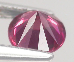 Granate rodolita natural con corte de diamante redondo de 0,61 ct de 5 mm - 2