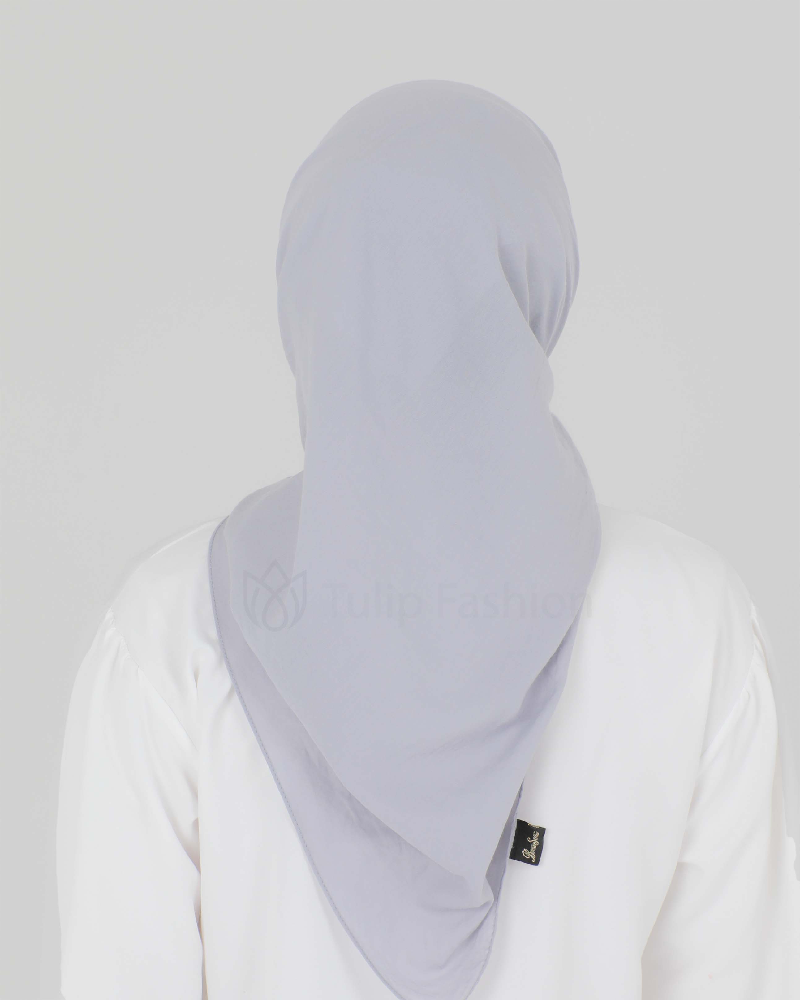 Hijab - Square cotton roma - Light Gray - 4