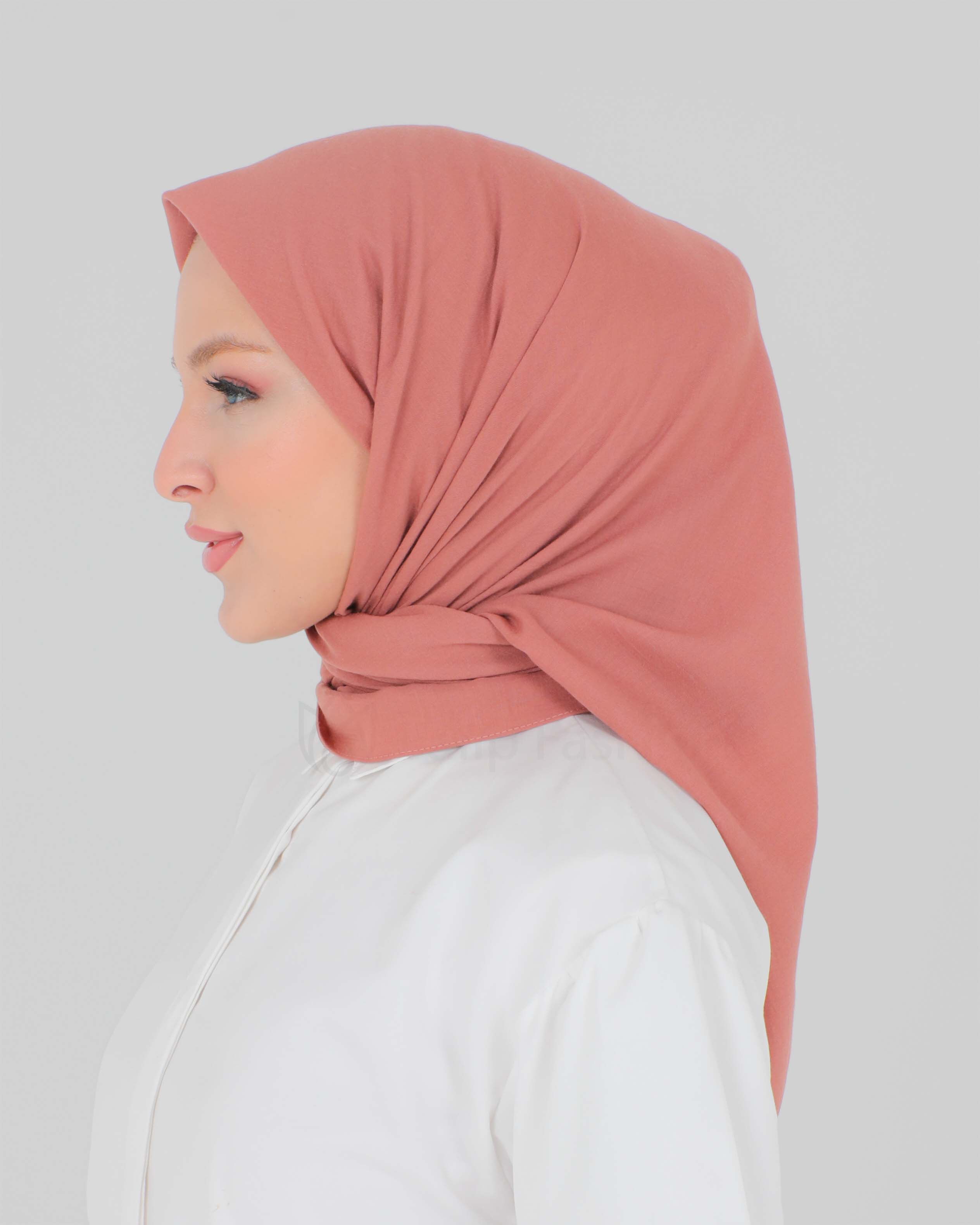 Hijab - Square cotton roma - Peach - 2