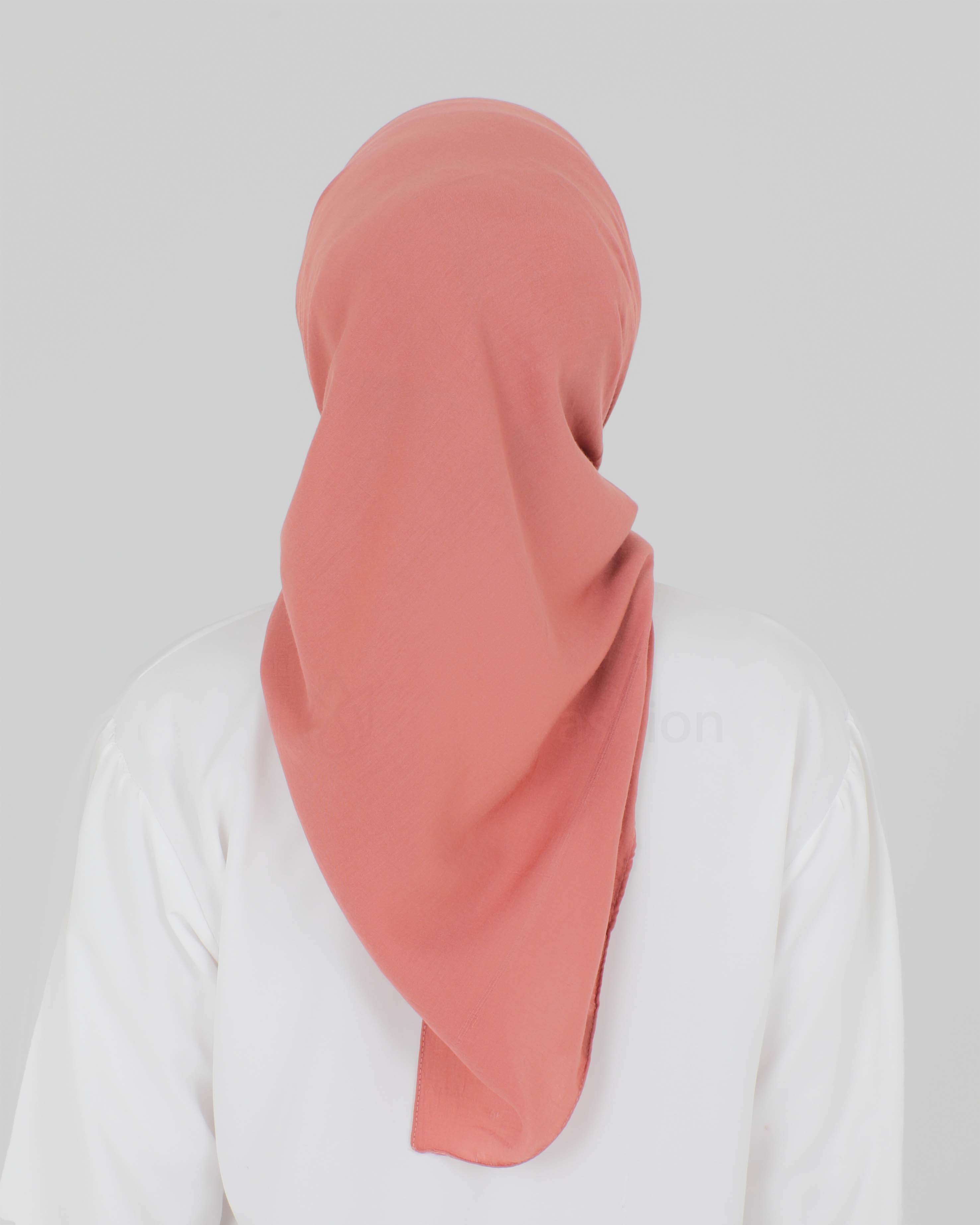 Hijab - Square cotton roma - Peach - 4