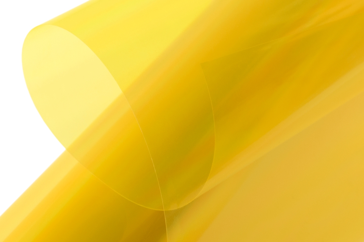 Klädselfilm plast Kavan 200x64 cm Transparent gul
