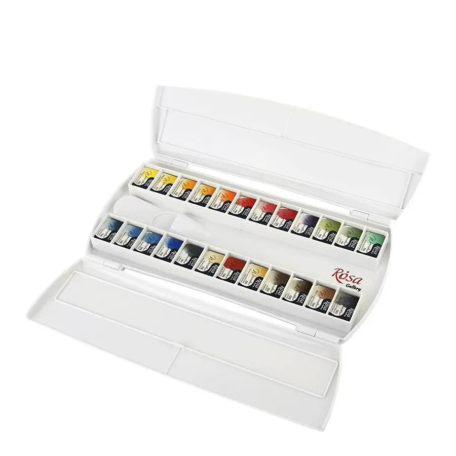 Rosa Gallery akvarell 24set 1/1 plastlåda