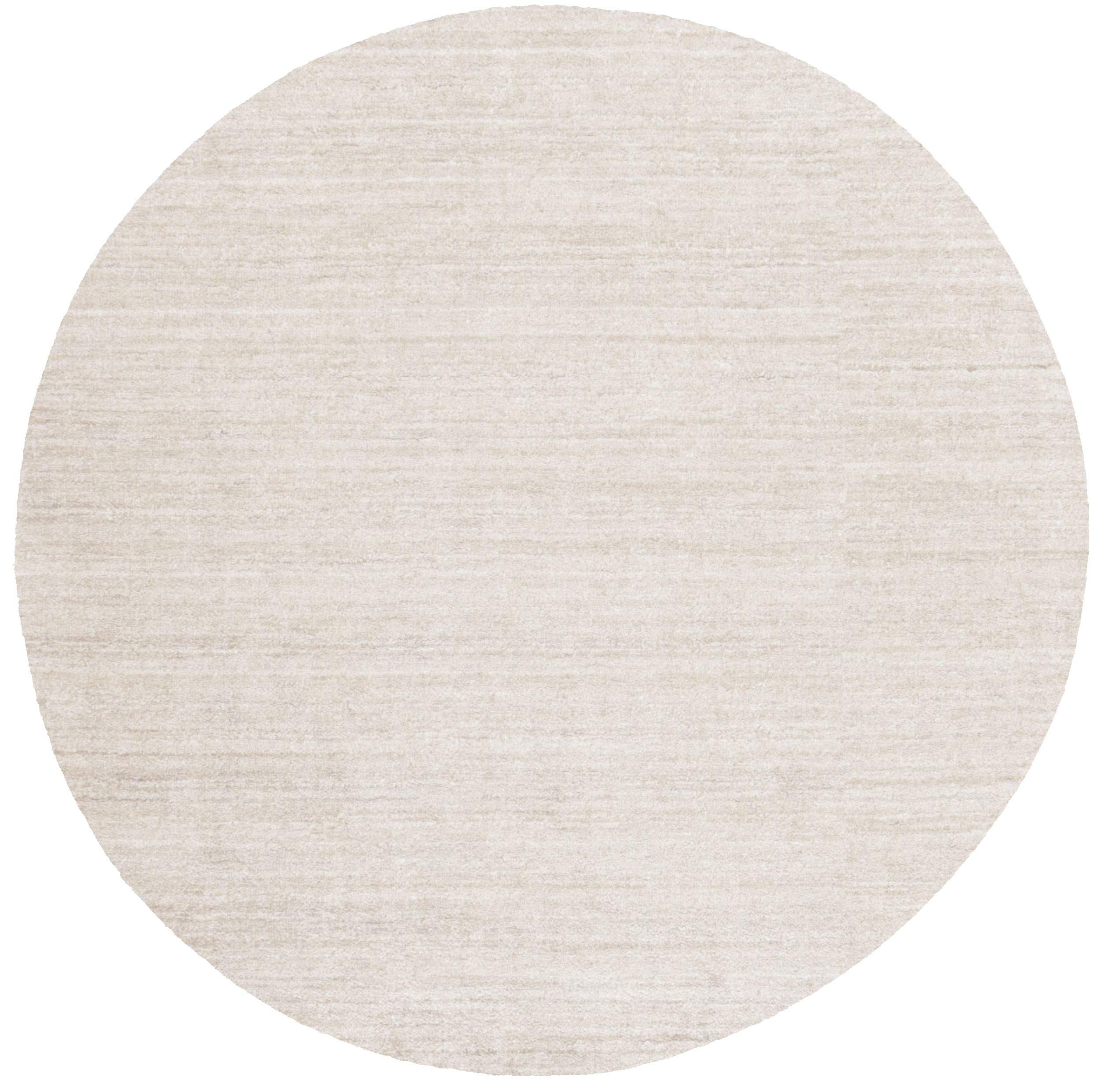 Plain Dust Ivory 200cm Rund