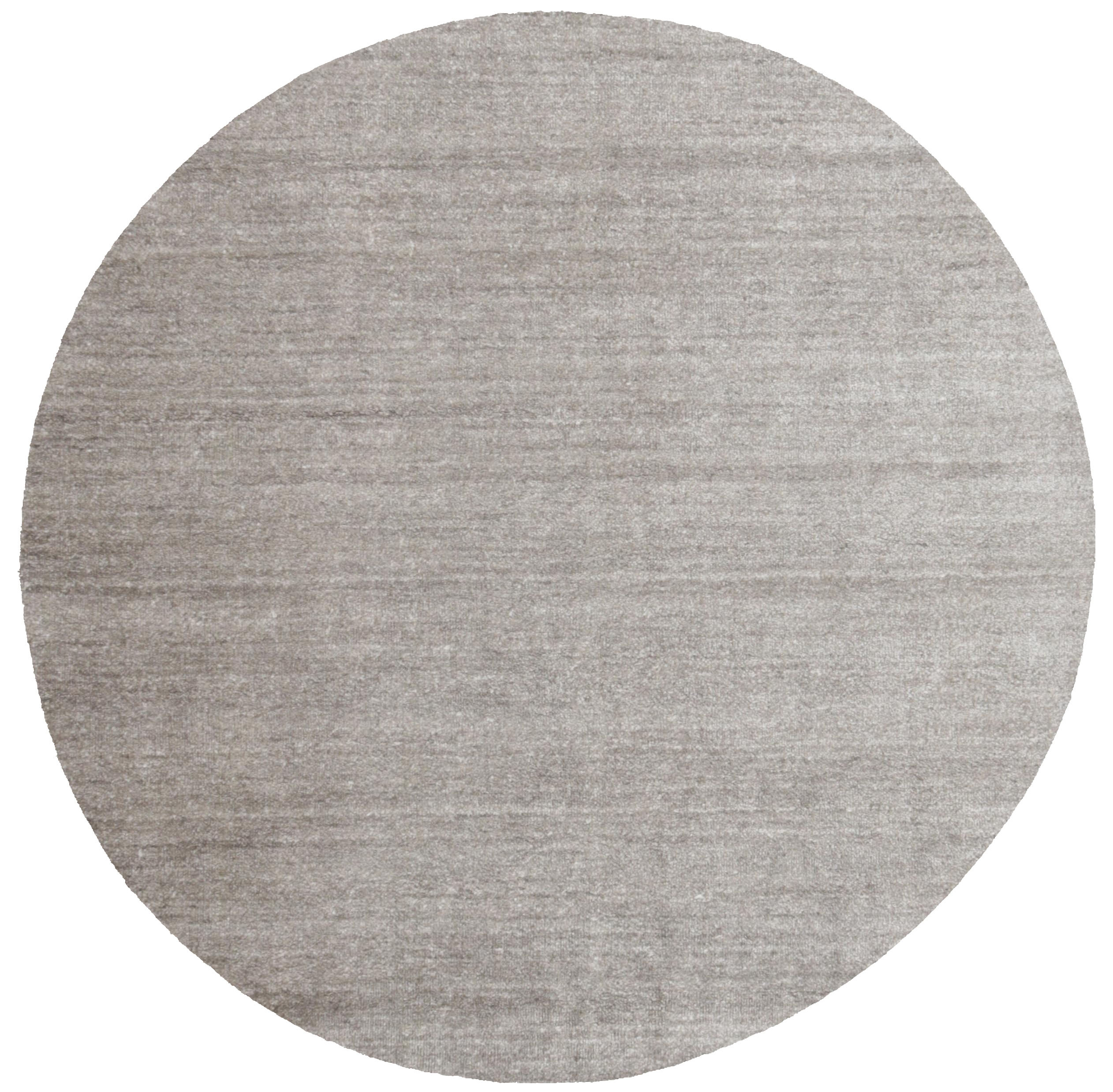 Plain Dust Grey 150cm Rund