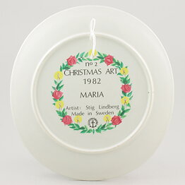 Stig Lindberg (Christmas Art 1982) Colorful Wall Plaque Maria 25 cm (3)