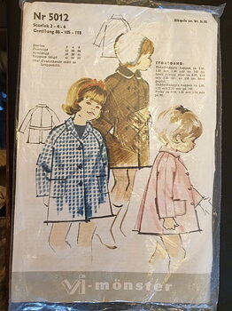 Vi-pattern 5012 girls' coats 1960s