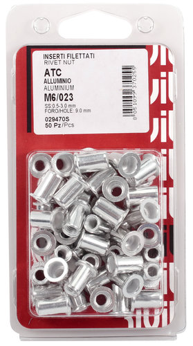 Blindnitmutter alum. M6 25st - 2