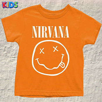 NIRVANA - KIDS TODDLER T-SHIRT, WHITE SMILEY