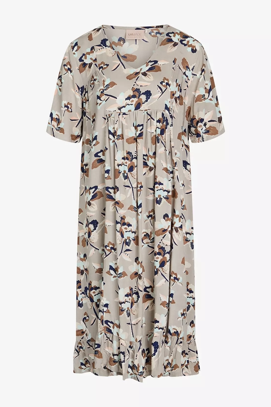 Unmade  - Busraum Printed Dress Sand - 3
