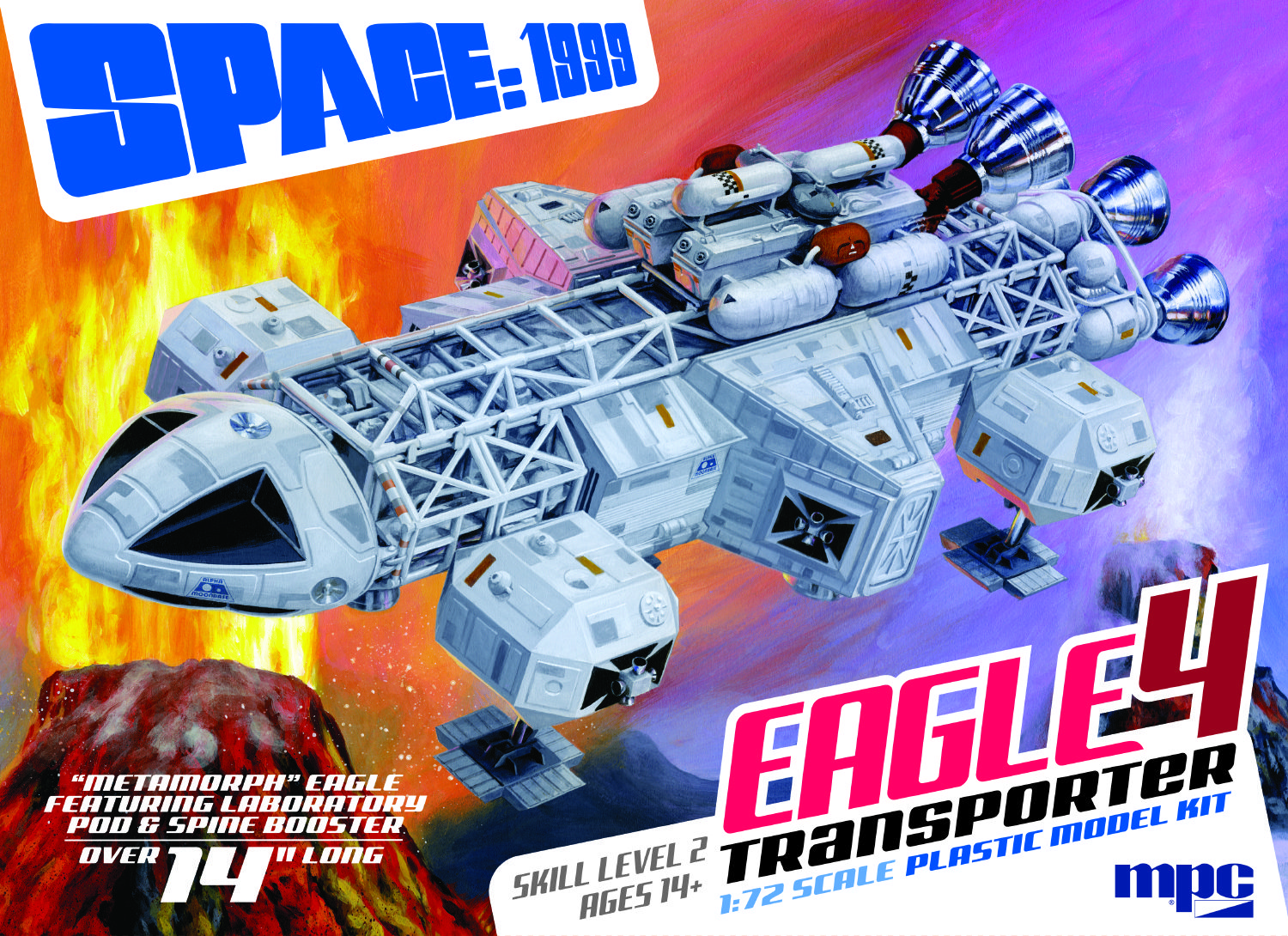 1/72 14″ SPACE:1999 EAGLE 4 FEATURING LAB POD & SPINE BOOSTER