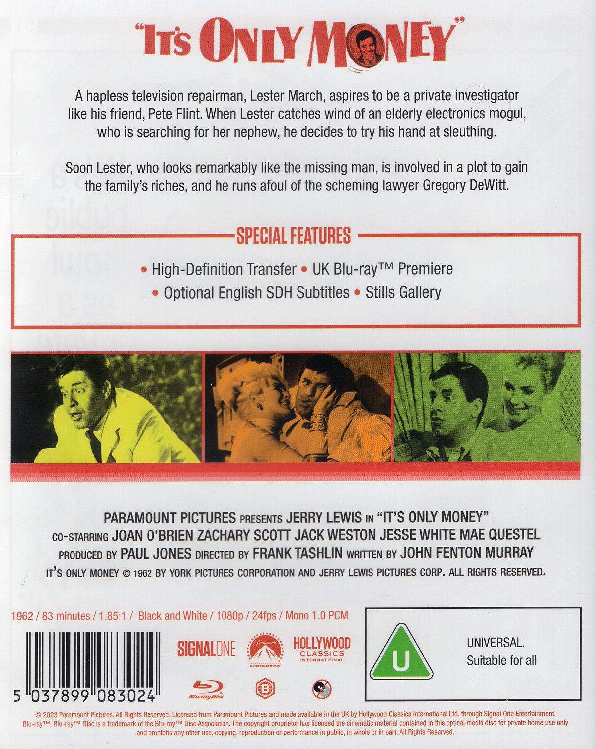 It's Only Money (ej svensk text) (Blu-ray) - 2