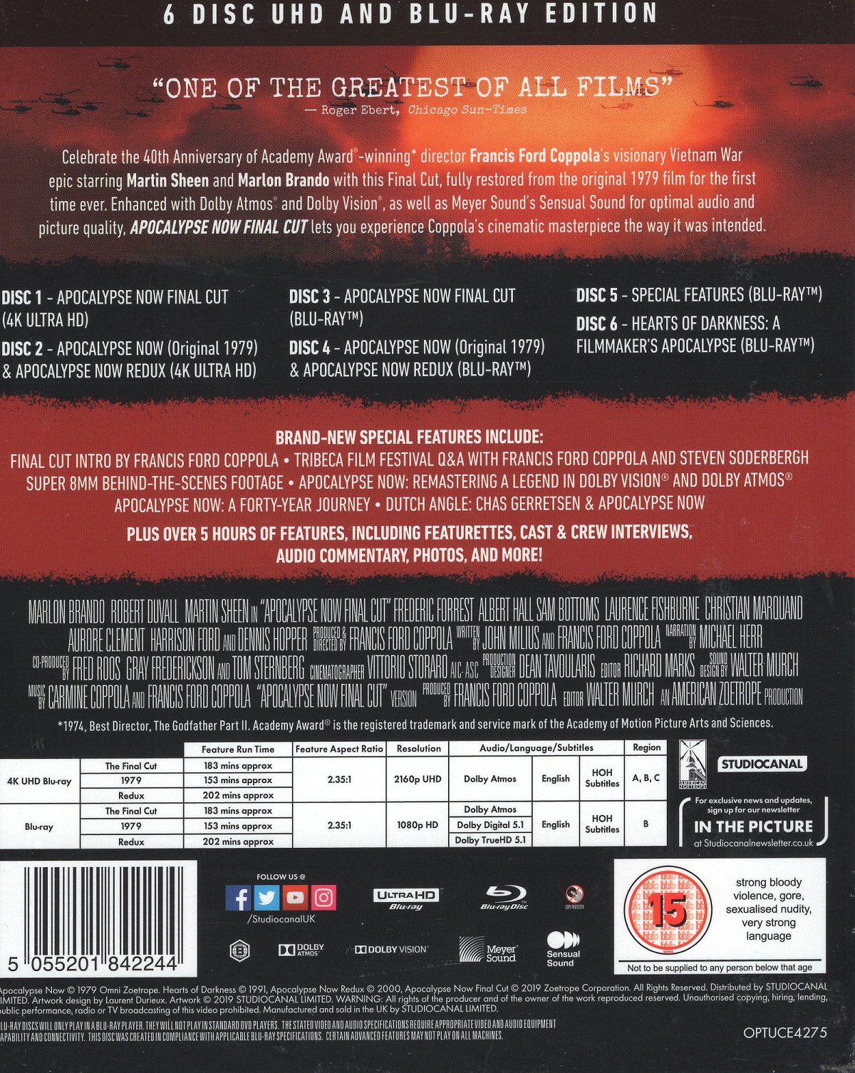 Apocalypse Now (Collector's Edition) (ej svensk text) (4K Ultra HD ...