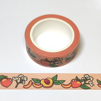Gummiapan Washitape - Persikor