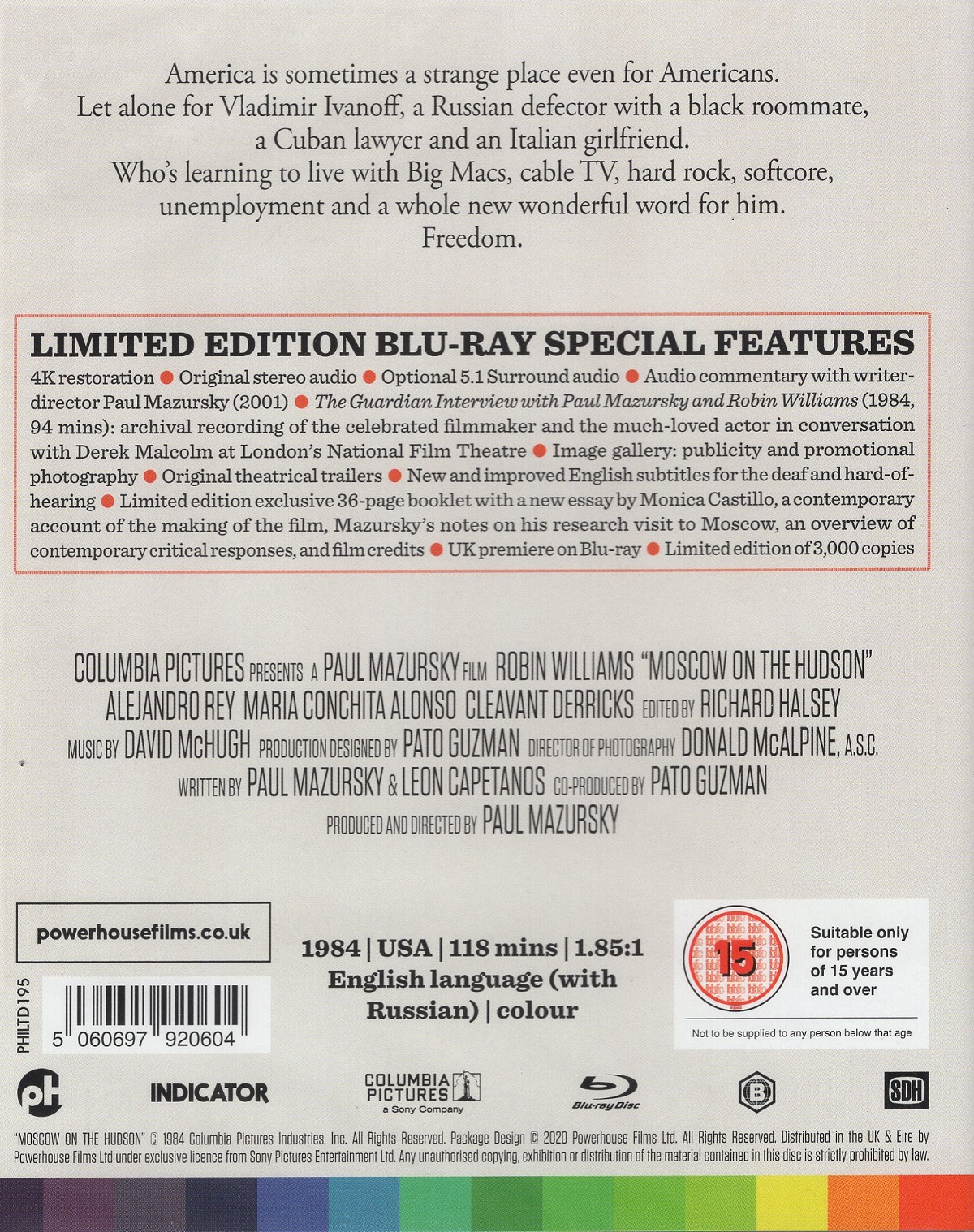 Moscow On The Hudson (Limited Edition) (ej svensk text) (Blu-ray) - 2