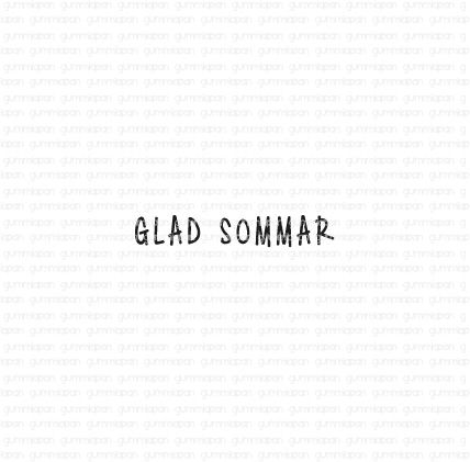 Gummiapan stämpel - glad sommar