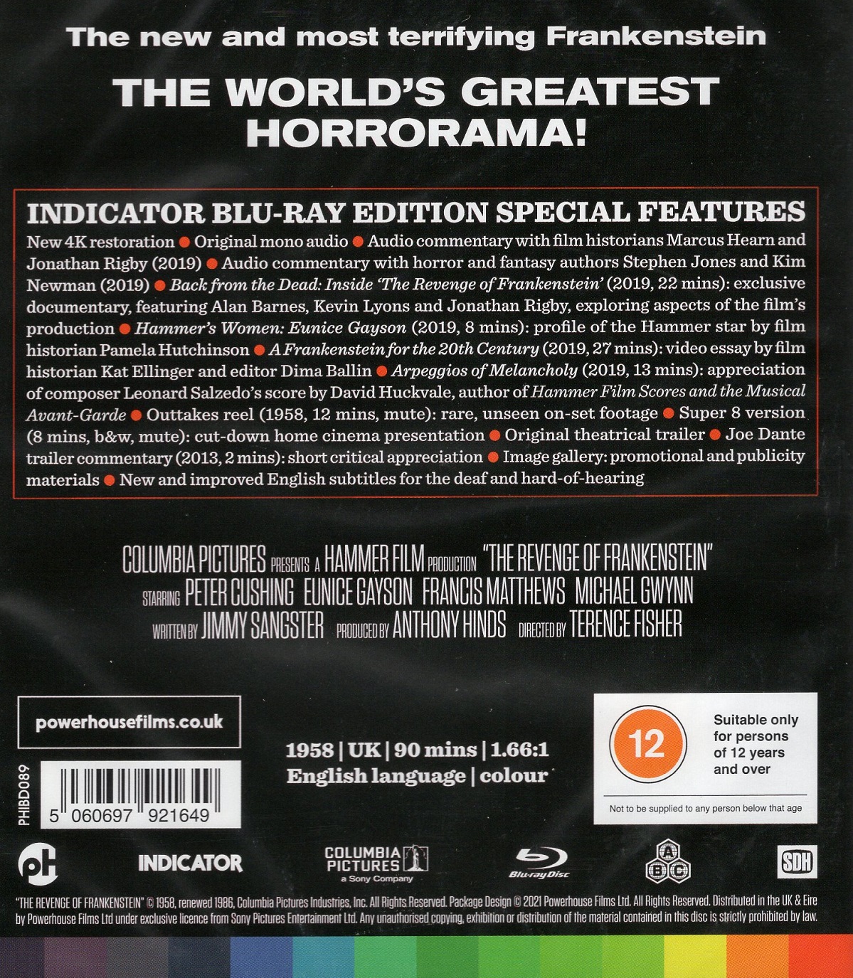 Revenge of Frankenstein (ej svensk text) (Blu-ray) - 2