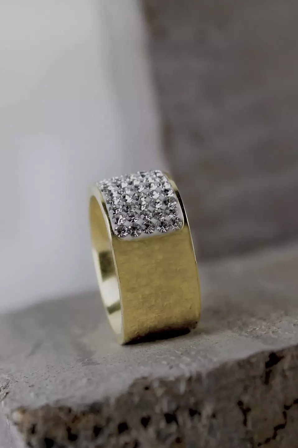 Dansk &nbsp;Copenhagen - Joy Waterproof Rectangular CZ Ring 18K Gold Plating  - 4