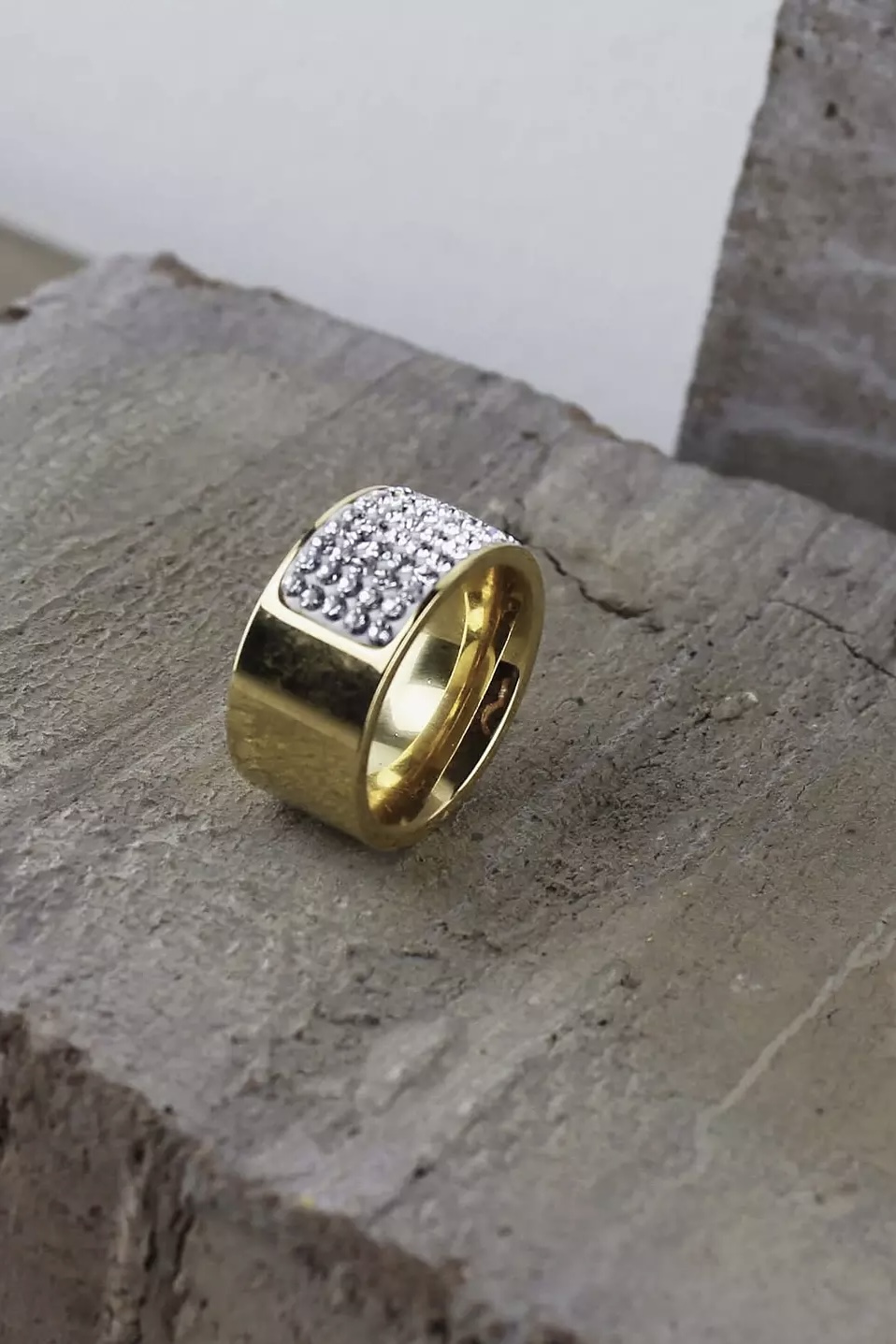 Dansk &nbsp;Copenhagen - Joy Waterproof Rectangular CZ Ring 18K Gold Plating  - 3