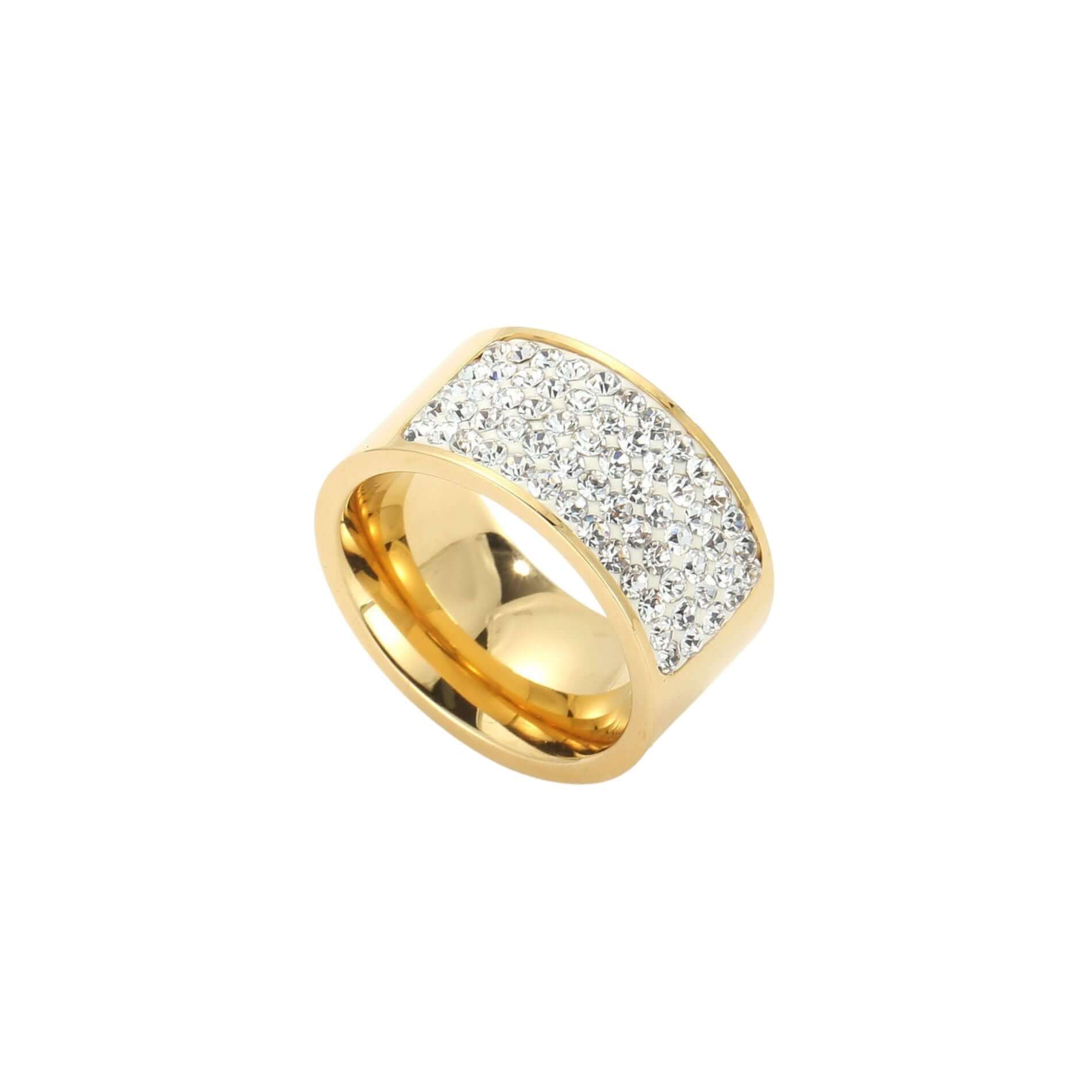 Dansk &nbsp;Copenhagen - Joy Waterproof Rectangular CZ Ring 18K Gold Plating 