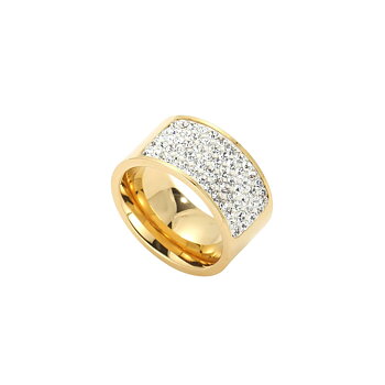 Dansk &nbsp;Copenhagen - Joy Waterproof Rectangular CZ Ring 18K Gold Plating 