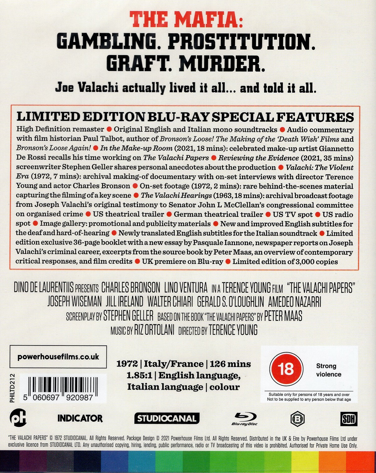 Valachi Papers (Limited Edition) (ej svensk text) (Blu-ray) - 2