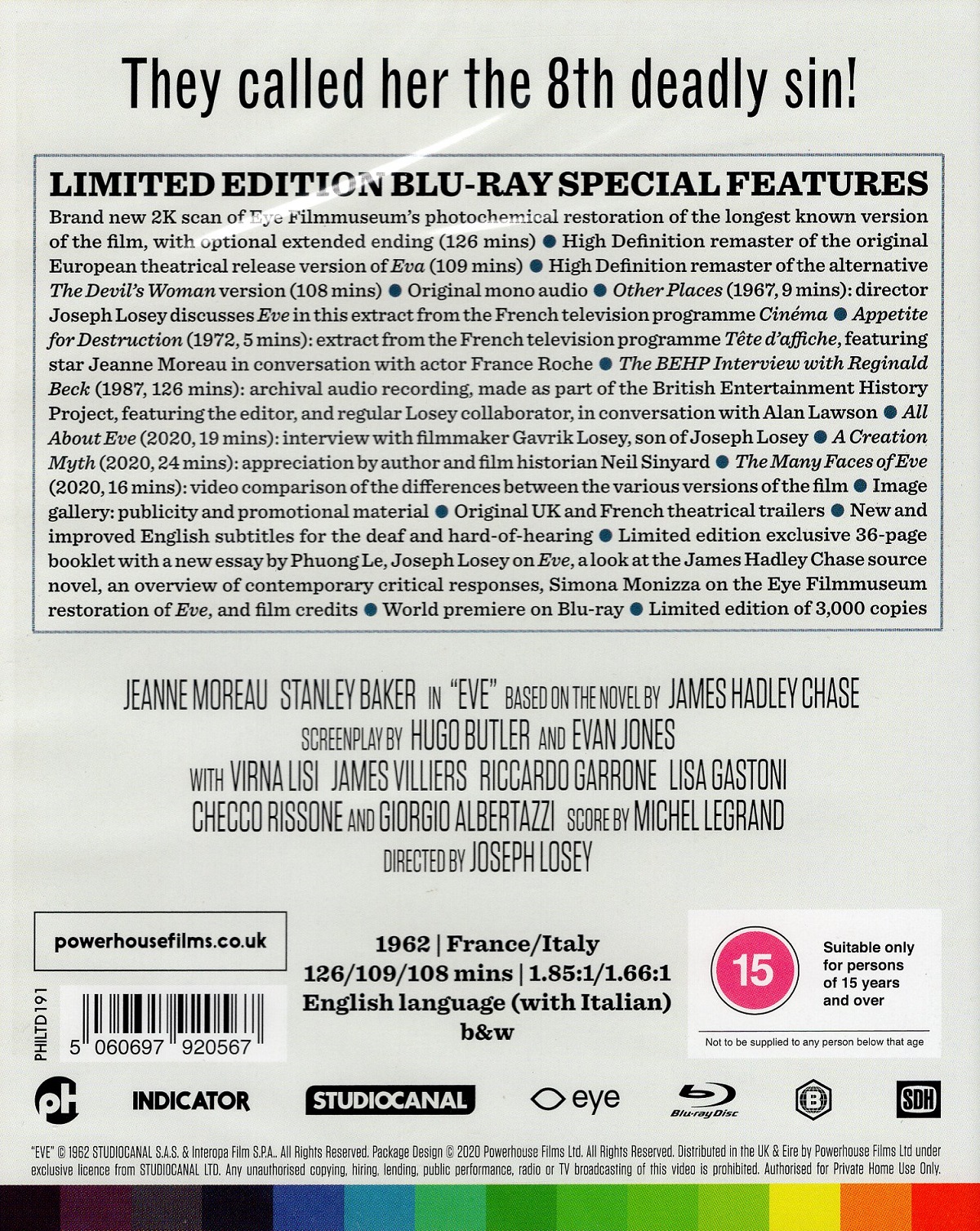 Eve (Limited Edition) (ej svensk text) (Blu-ray) - 2