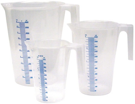 Oljemått set 1L/2L/5L