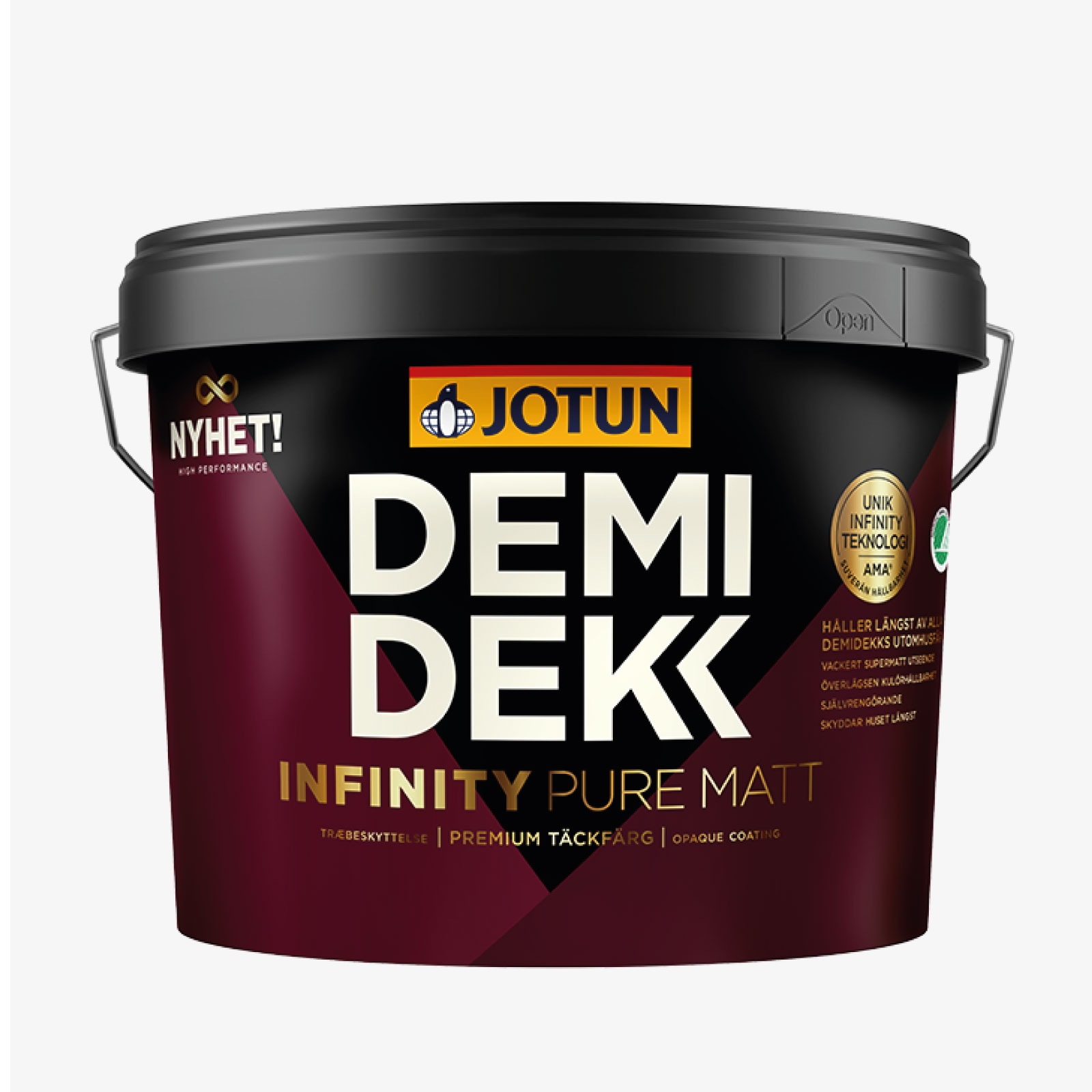 UTOMHUSFÄRG DEMIDEKK INFINITY PURE MATT, 10L